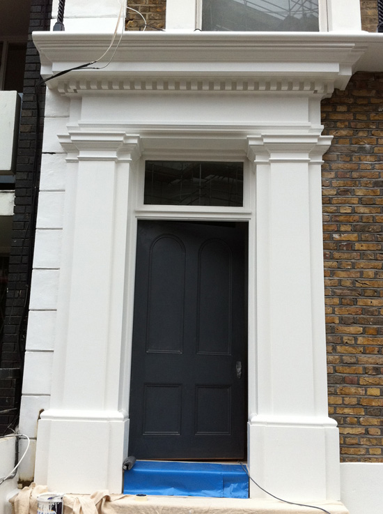External Jesmonite Door Pediment & Pilasters